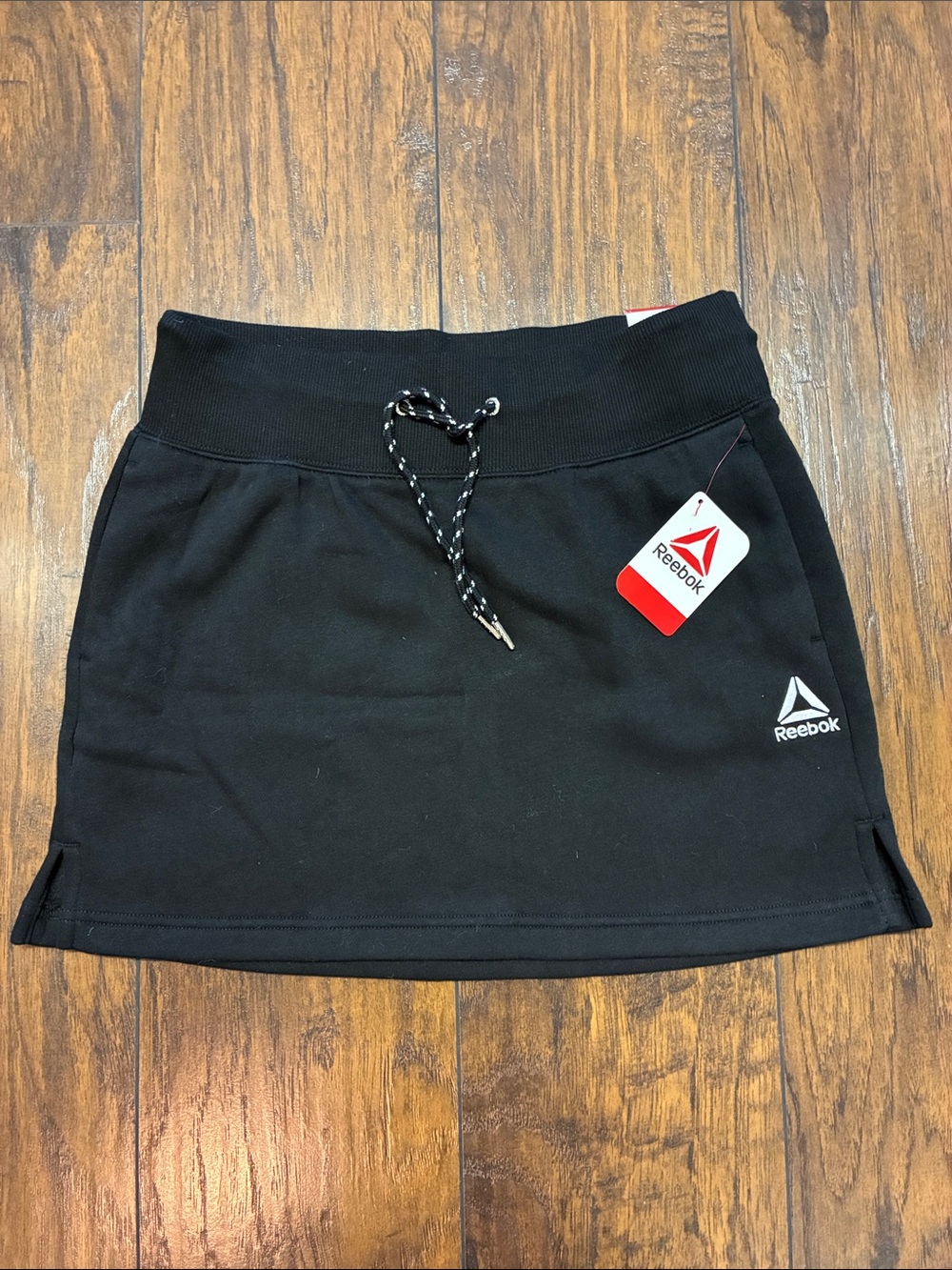 Reebok Black Mini Skirt with Drawstring